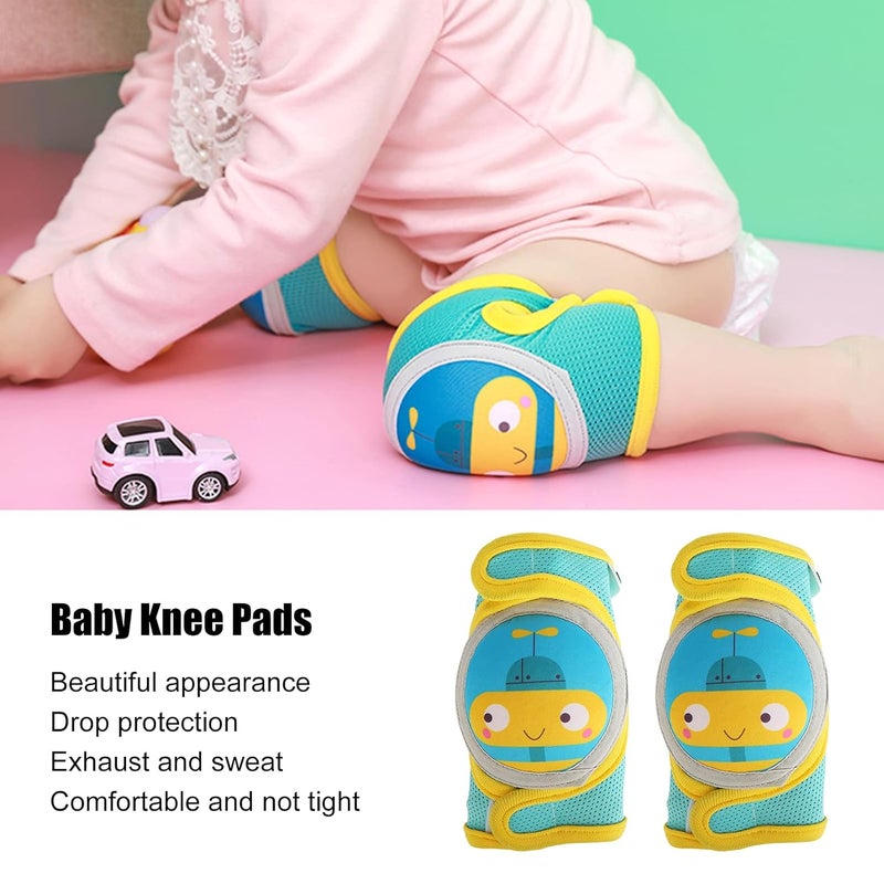 DOACT Baby Crawling Knee Pads, 1 Pair Kids Knee Protector Toddler Crawling Knee Pads Adjustable Anti Slip Breathable Baby Knee Pads for Crawling Toddling - Image 5